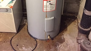 electric water heater is leaking sm