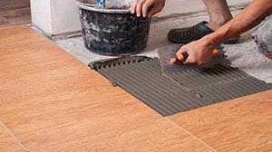 laying tile floor sm