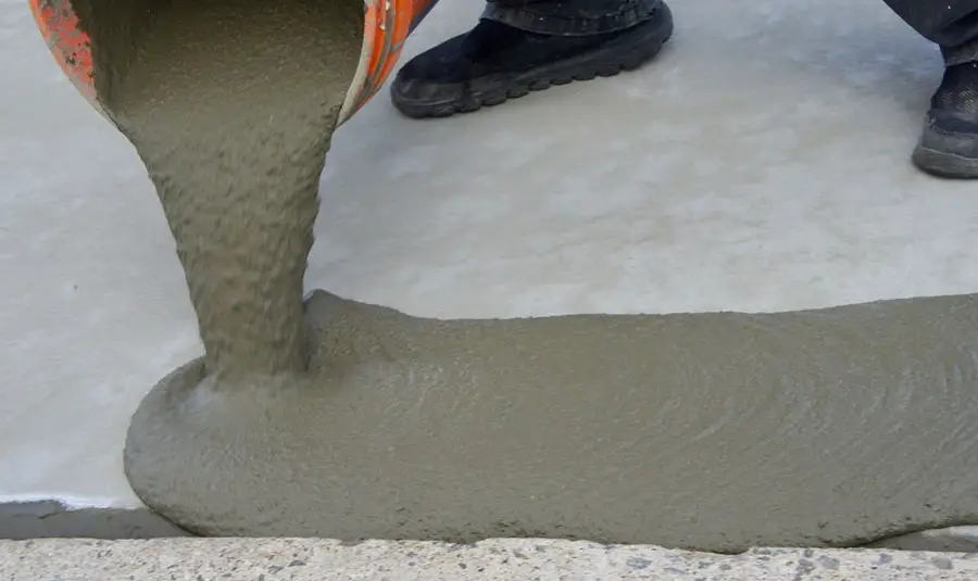 pouring concrete on concrete lg