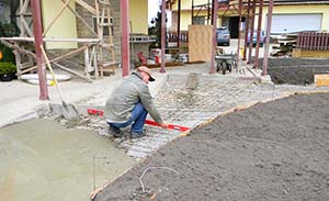 concrete rebar patio construction sm
