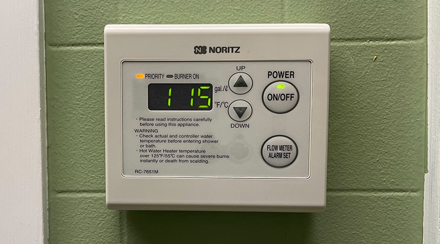 noritz thermostat lg