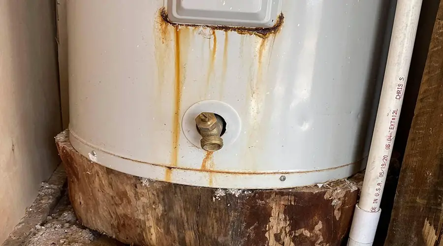 water heater leaking bottom lg