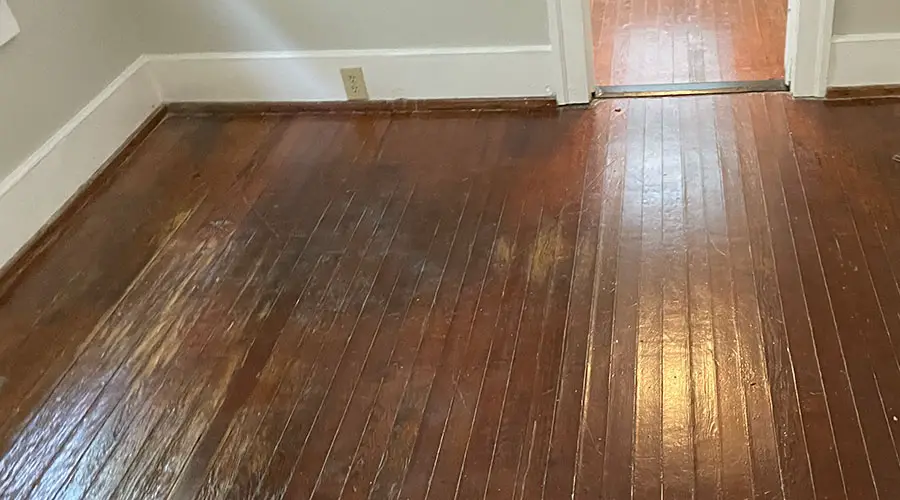 moisture damage wood floor lg