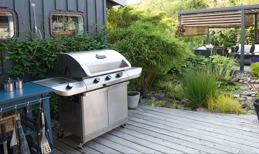 small patio deck bbq grill