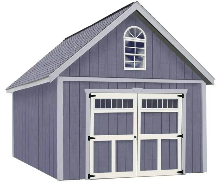 geneva 12x16 wood diy storage garage kit