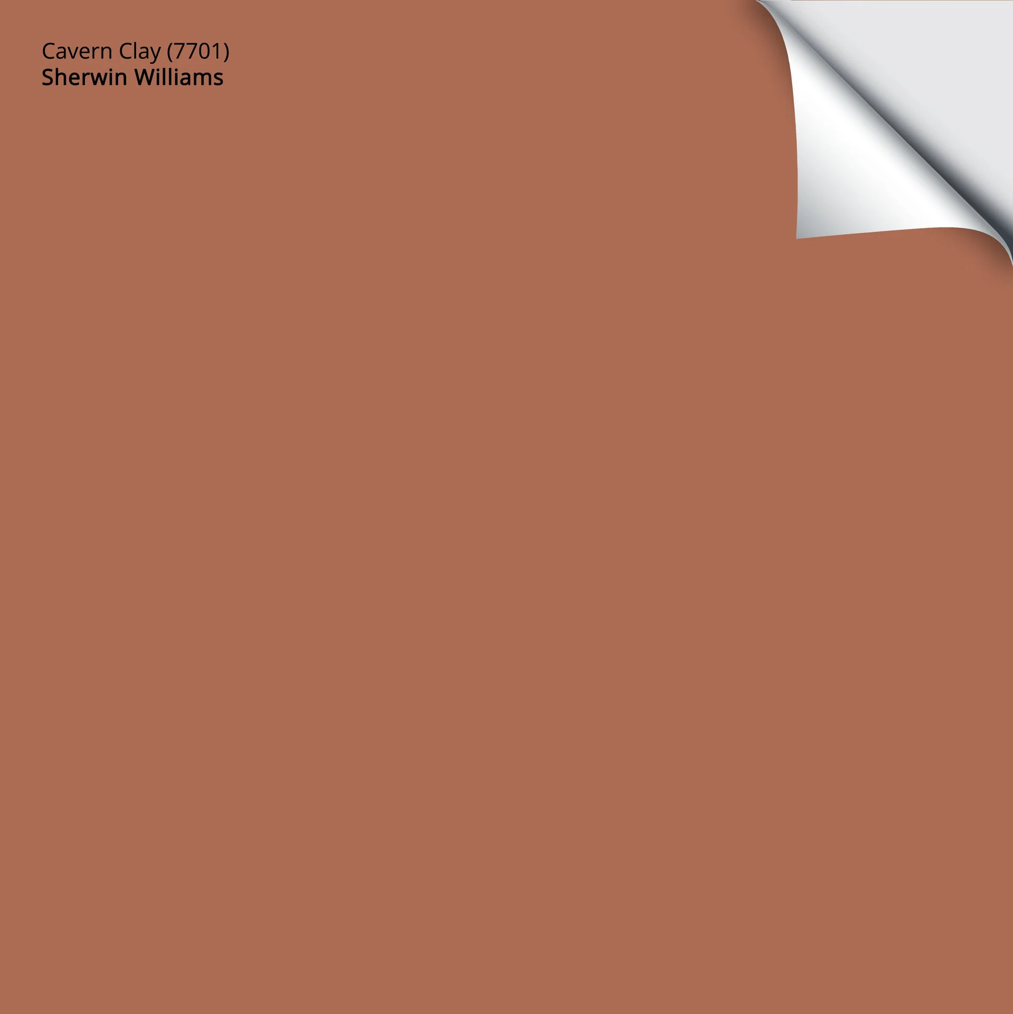 Cavern Clay (7701) | Sherwin-Williams | Samplize Peel and Stick Paint Sample
