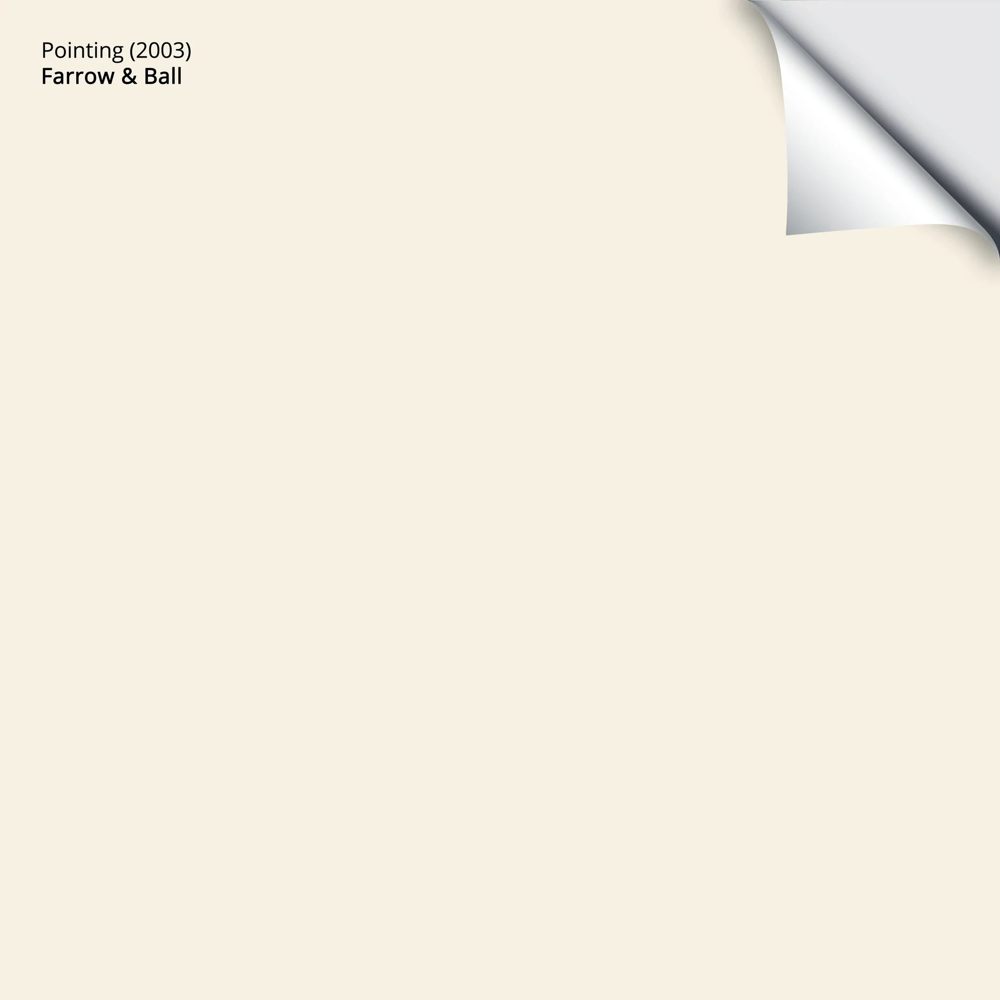 Pointing (2003) | Farrow & Ball | Samplize Peel and Stick Paint Sample