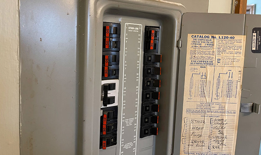 cost to replace federal pacific electrical panel
