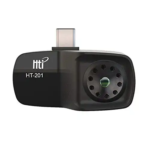 Hti-Xintai High Resolution Thermal Imaging Camera for Android Smartphones, USB Type-C - Black
