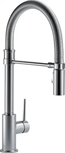 Delta Faucet Trinsic Pro Commercial Style Kitchen Faucet with Pull Down Sprayer