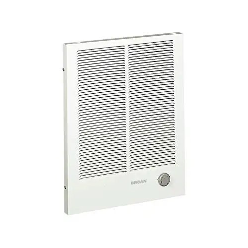 Broan-NuTone, White 198 High Capacity Wall Heater, Painted Grille, 4000/2000 Watt 240 VAC, 2000/4000