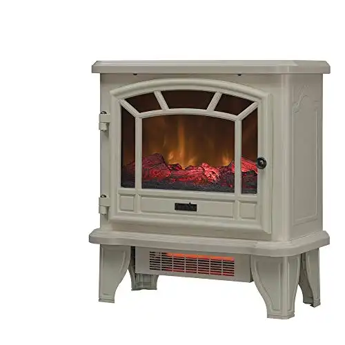 Duraflame Electric Fireplace Stove 1500 Watt Infrared Heater with Flickering Flame Effects