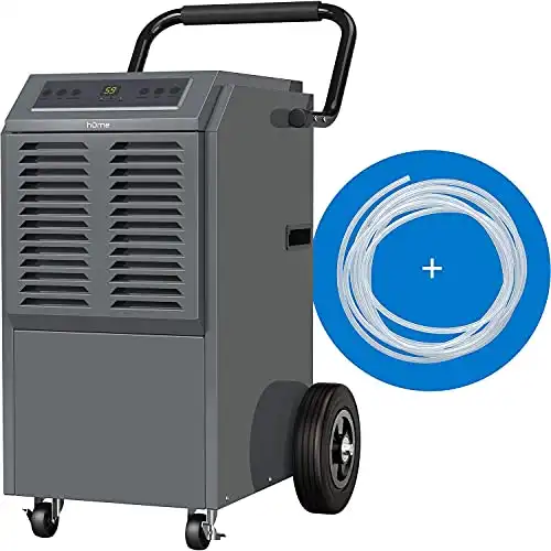 hOmeLabs Commercial Grade 140 Pint Dehumidifier with Built-In Pump