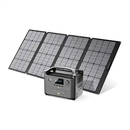 EF ECOFLOW Solar Generator RIVER Pro 720Wh Portable Power Station with 160W Solar Panel