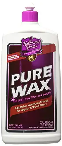 Holloway House Pure Wax 27oz | A buffable, Waterproof Finish for Regular and Hardwood Floors | Restore Protect Refresh, 27 Fl Oz, 27 Fl Oz