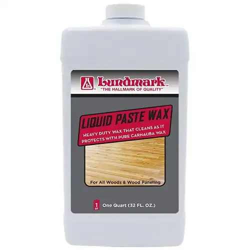 Lundmark Liquid Paste Wax with Carnauba Wax, 32-Ounce, 3208F32-6