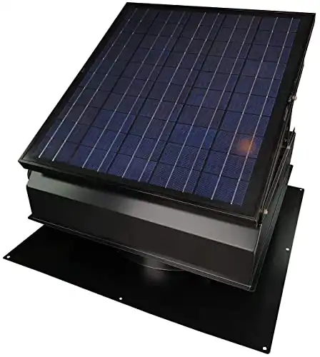 30-Watt Solar Attic Fan with Thermostat/Humidistat/adapter by Remingto...