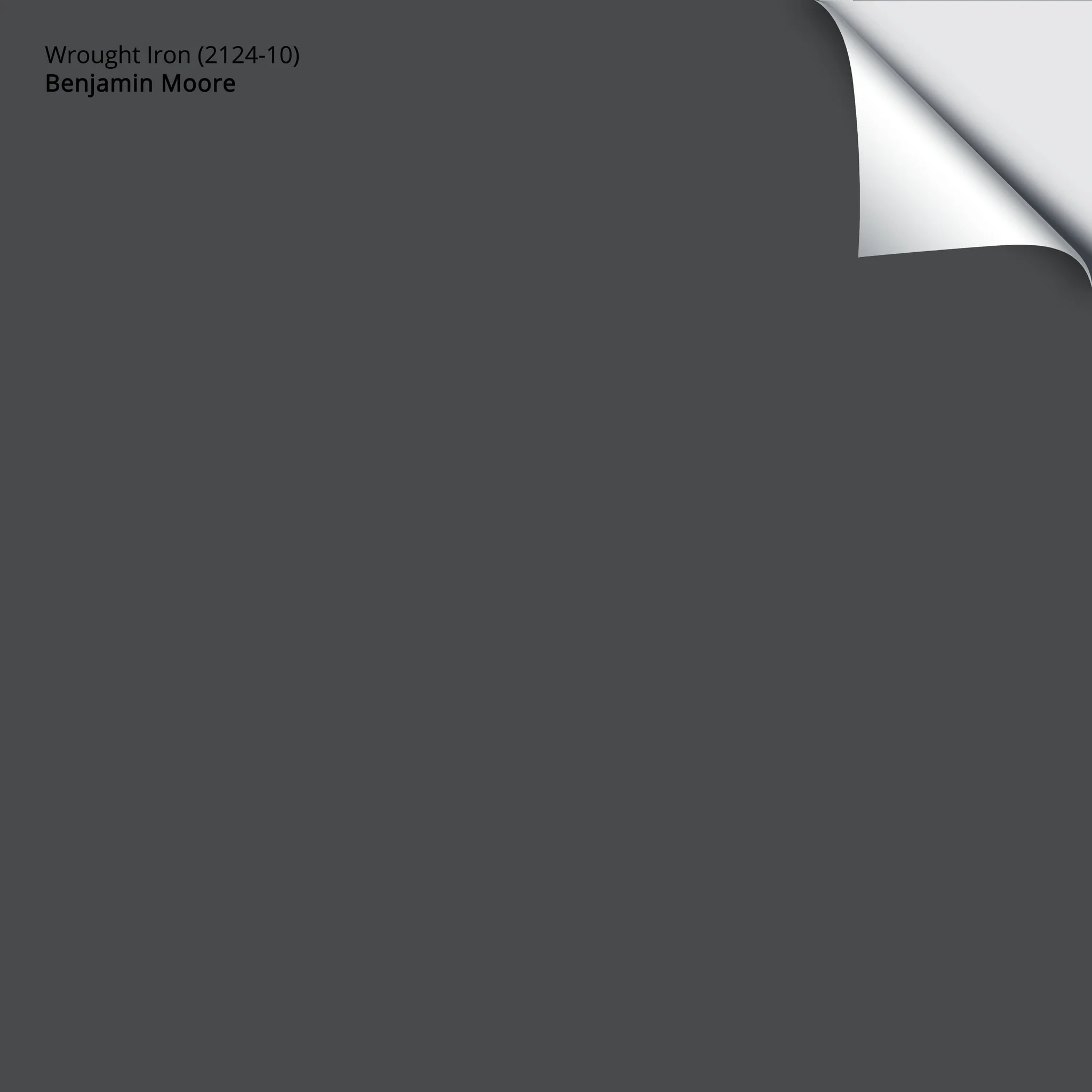 Wrought Iron (2124-10) | Benjamin Moore | Samplize Peel and Stick Paint Sample