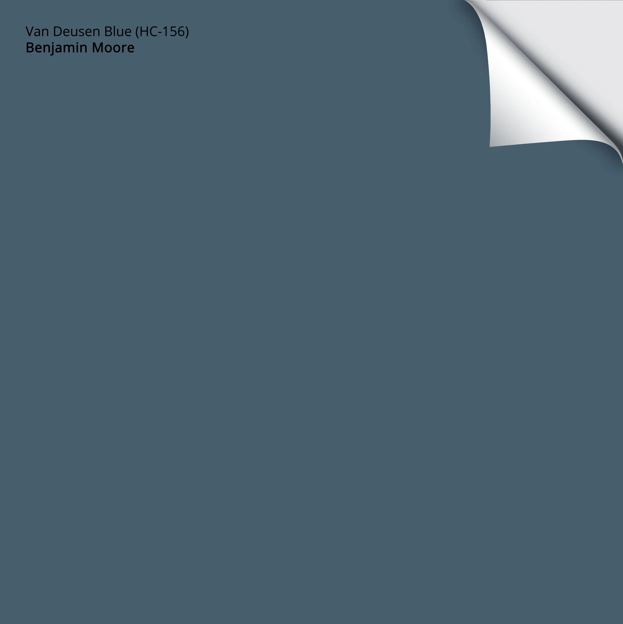 Van Deusen Blue (HC-156) | Benjamin Moore | Samplize Peel and Stick Paint Sample