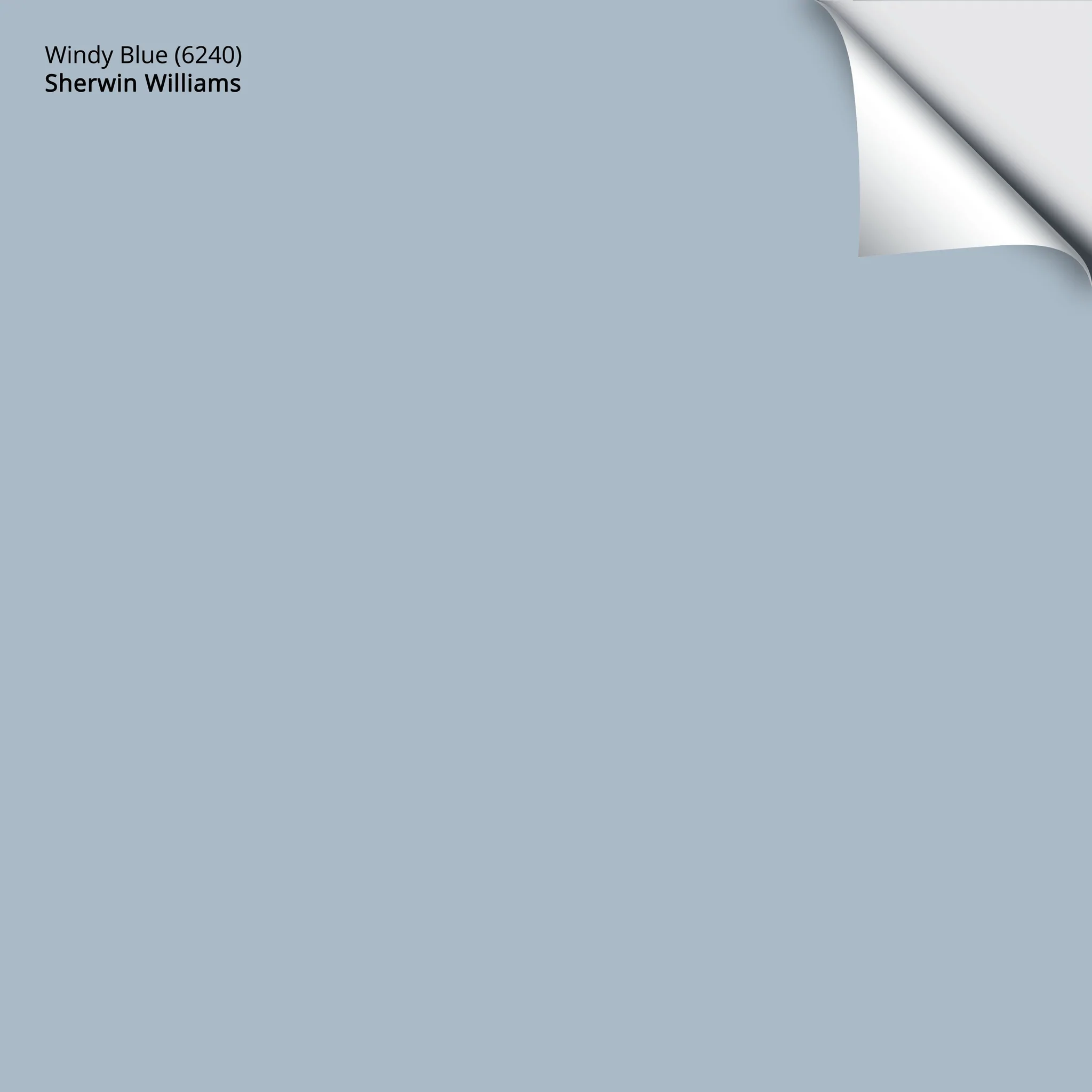 Windy Blue (6240) | Sherwin-Williams | Samplize Peel and Stick Paint Sample