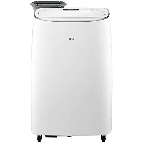LG LP1419IVSM Smart Dual Inverter Portable Air Conditioner with 10000 BTU Cooling Capacity, 500 sq. ft. Cooling Area, in White
