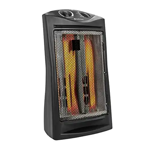 Comfort Zone Fan-Assisted Tower Radiant Quartz Heater