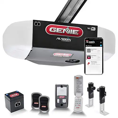 Genie 7155-TKV Smart Garage Door Opener StealthDrive Connect - Ultra Quiet opener, WiFi, Battery Backup - Works with Alexa & Google Home