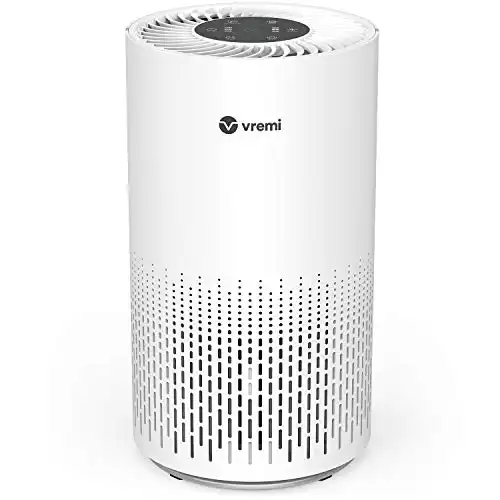 Vremi Premium True HEPA Air Purifier for Large Rooms - Removes 99.97% of Airborne Particles with H13, Activated Carbon and 3-Stage Filtration - Have A Great Air Day