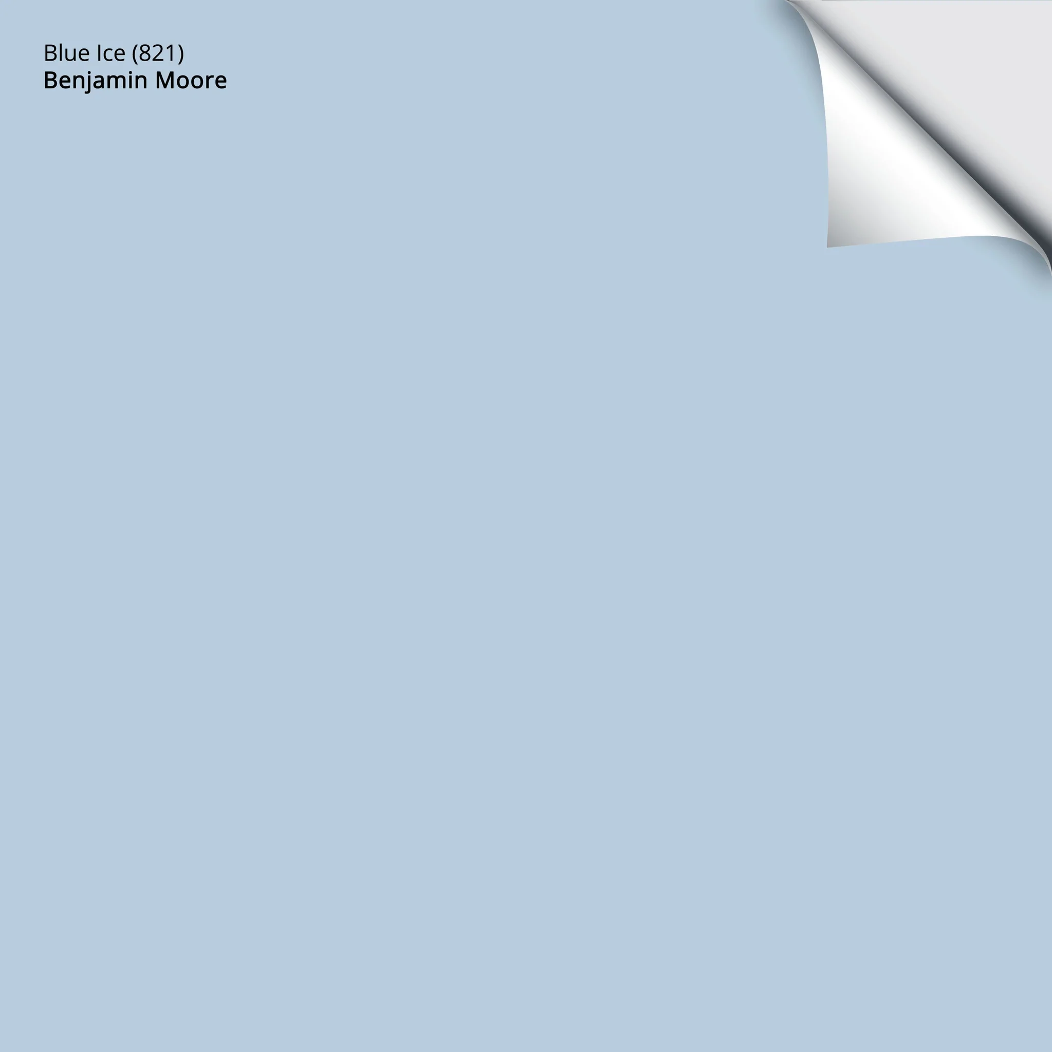Blue Ice (821) | Benjamin Moore | Samplize Peel and Stick Paint Sample