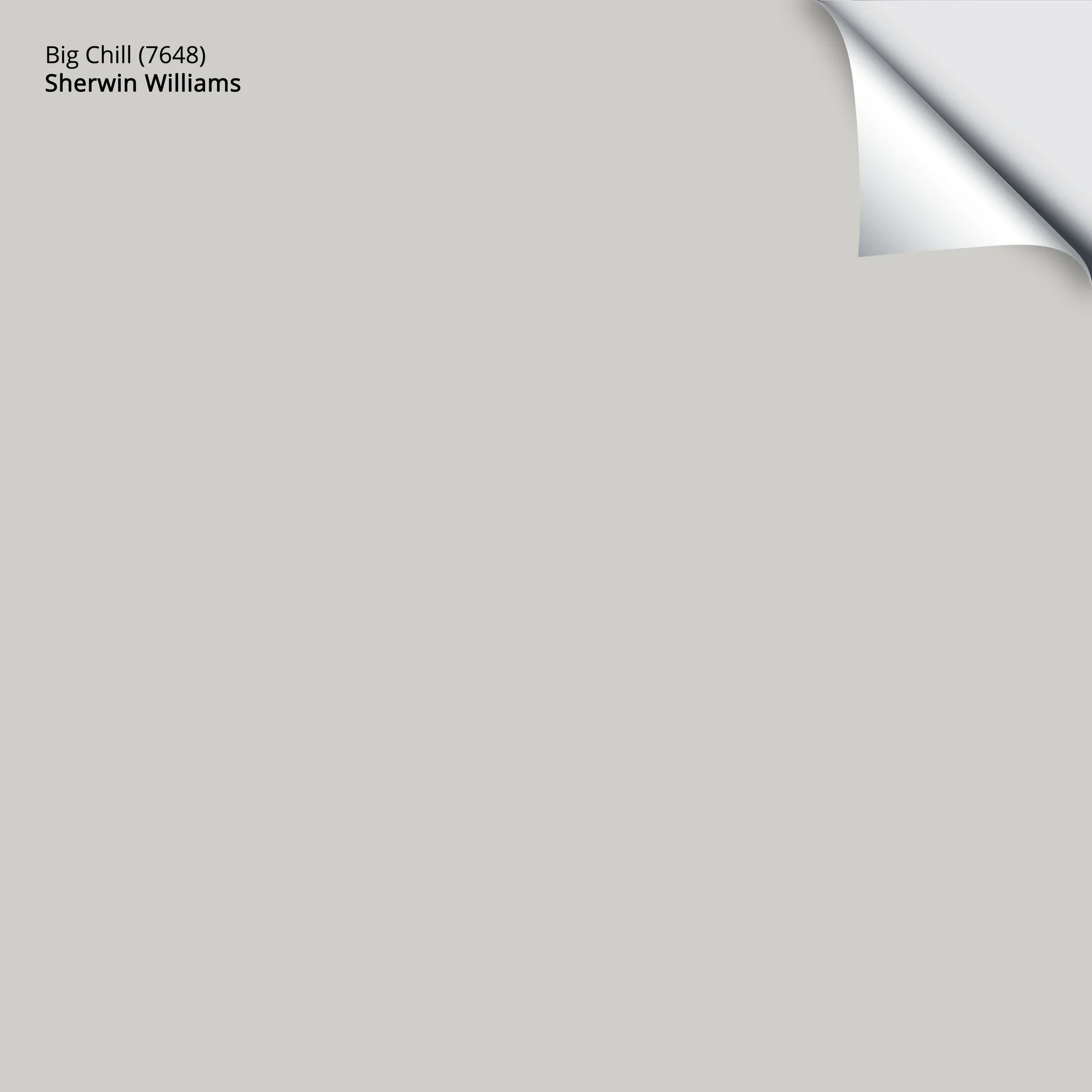 Big Chill (7648) | Sherwin-Williams | Samplize Peel and Stick Paint Sample