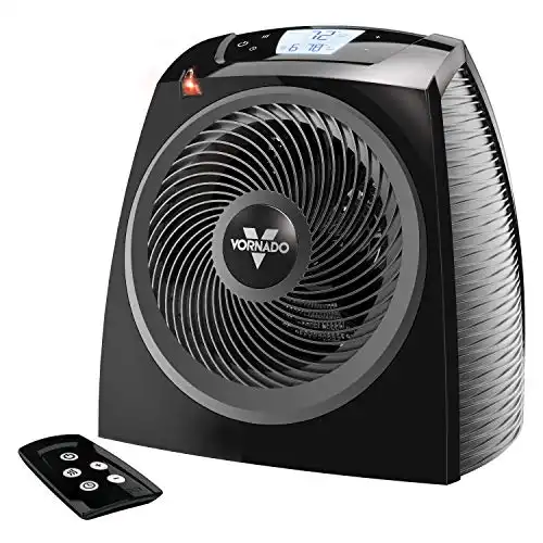 Vornado TAVH10 Electric Space Heater with Adjustable Thermostat, Auto Climate Control, & Remote