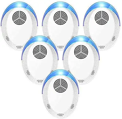 Ultrasonic Pest Repeller 6 Packs, Pest Repellent Ultrasonic Electronic Plug in Indoor Mouse Repellent, Pest Control for Home, Office, Warehouse, Hotel