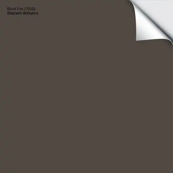 Black Fox (7020) | Sherwin-Williams | Samplize Peel and Stick Paint Sample