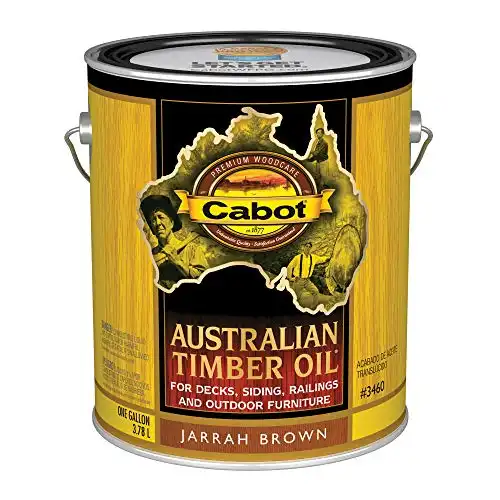 Cabot 140.0003460.007 Australian Timber Oil Stain, 1 Gallon, Jarrah Brown