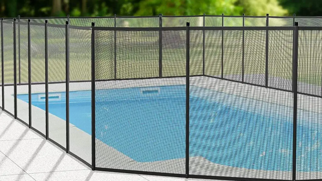 temporary mesh fence for pool
