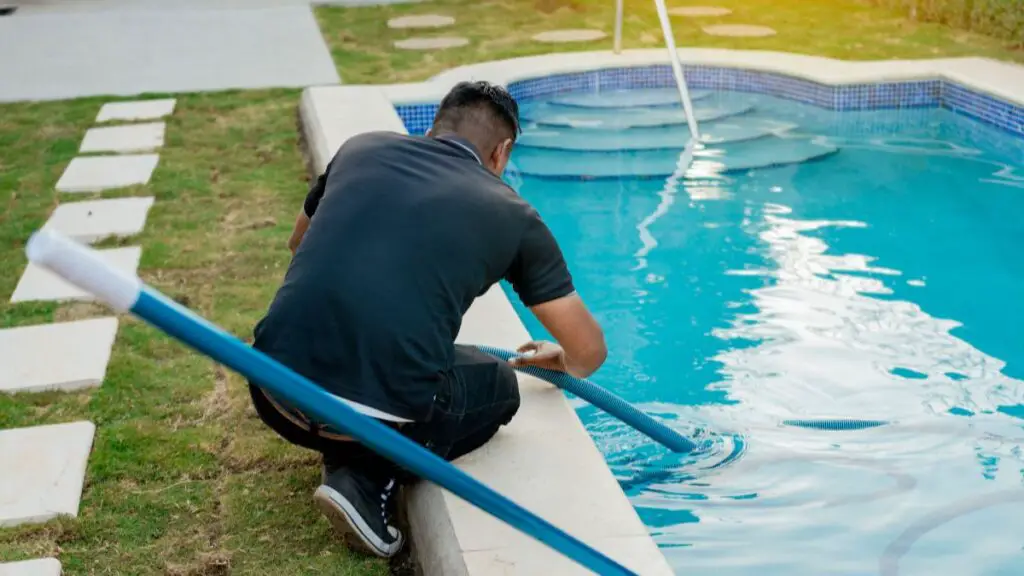 cleaning of pool