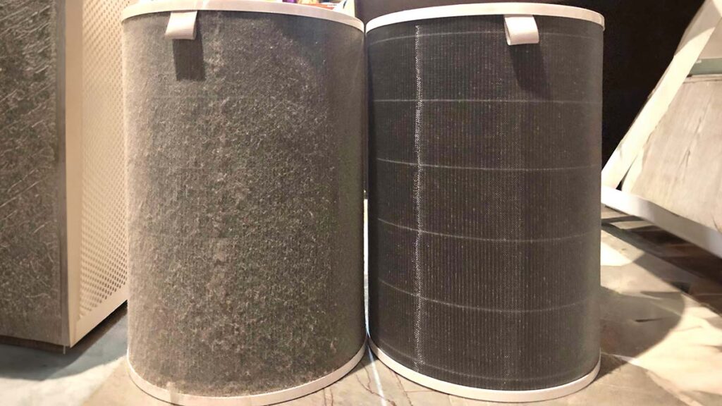 dirty air purifier filter