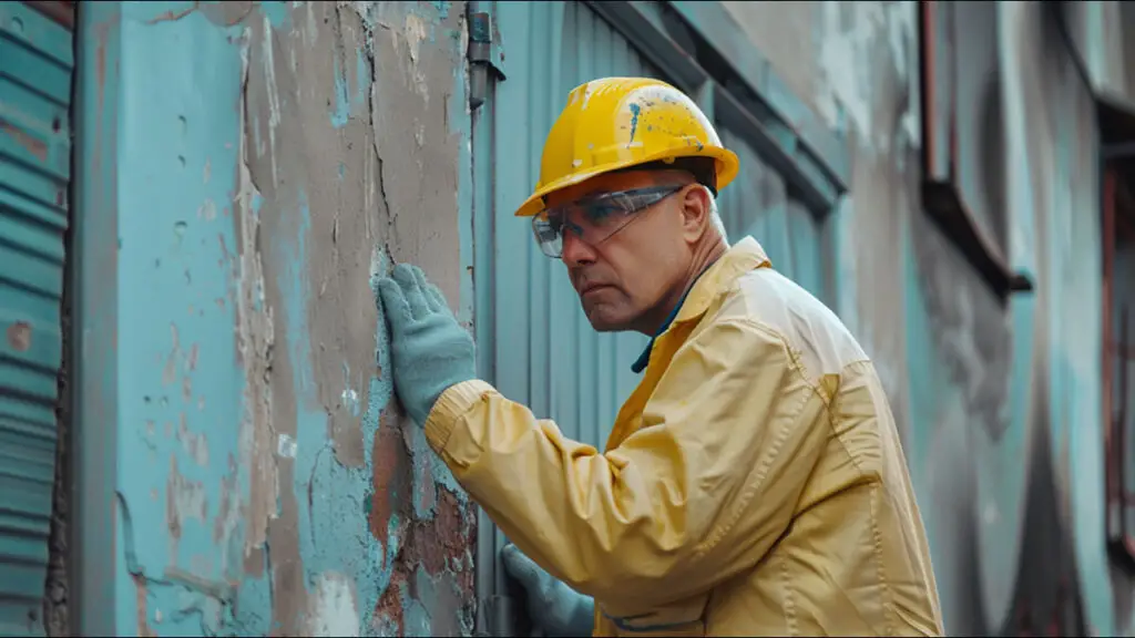 lead paint inspector wall